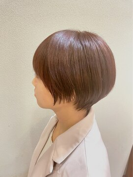 ヘアーガーデン アンス 上北沢店(Hair Garden ans.) ピンクカラー×ショートボブ