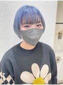ペールカラー×ブルー