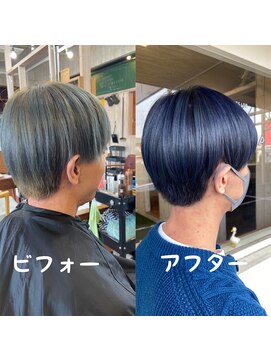 スミカ(sumica) #ブルーシルバー#マッシュ#ええやん