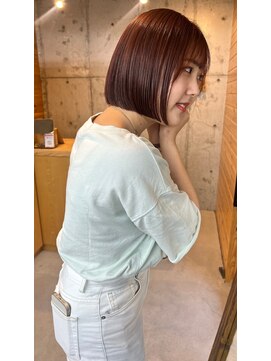 カフネ ジュントス ヨロ(Cafune' juntos YOLO) ボブ/前下がりボブ/ピンクカラー