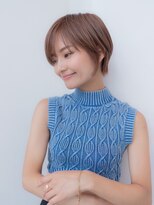 メゾンバイハバナ(maison by HAVANA)&nbsp;20代30代大人かわいい斜めバンググレージュカラー小顔ショート