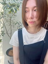 レイ(Lei)&nbsp;タッセルボブ　切りっぱなしボブ　ベージュカラー