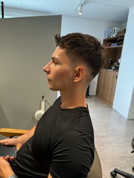 スナオ 大阪天満橋(Sunao) メンズショート×2ブロック×かきあげバング【大阪天満橋】