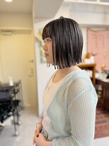 アンドチル 渋谷(AND CHILL)&nbsp;切りっぱなしボブ/外ハネボブ/ダークグレー