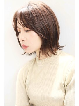 アムネシア 三軒茶屋(AMNESIA) くすみベージュ/耳かけボブ/ショコラブラウン