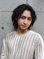 ブランクトーキョー(BLANK TOKYO)&nbsp;ダークアッシュ/アッシュブラック/カルマパーマ[表参道/メンズ]