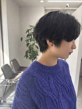 プレジールバイラファブリック(PLAISIR by LA FABRIQUE) ハンサムショート×ニュアンスパーマ【新村/PLAISIR/草加】