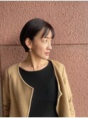 タイトショート/40代ショート/パーマなし