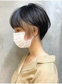 天神大名顔周りレイヤーカットミディアムボブタッセルボブ30代