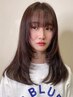 気になる部分だけ◎顔まわり縮毛矯正＋全体カット　￥10000