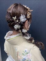 コルル 渋谷(COLULU)&nbsp;【成人式ヘア/卒業式ヘア】ヘアアレンジ/渋谷/韓国風巻き/黒染め