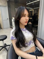 ロンドガーネット 池袋(Lond garnet)&nbsp;ワイドバングイメチェン美髪外ハネボブ+レイヤーカット韓国/池袋