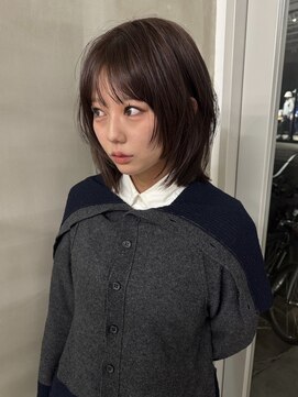 カシェ ホリエ(CACHE HORIE) レイヤーカット / ブラウンカラー / 川棚