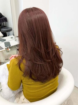 ノエシキカ(noe sikika) ホワイトグレージュ/デジタルパーマ/チェリーブラウン/栄l34