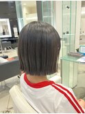切りっぱなしボブ