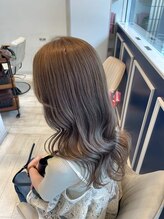 アンソル オブ リシェール(N'SOL of RICHAIR)&nbsp;くびれヘア/アプリコットオレンジ/夏のヘアアレンジ