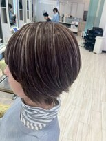 ビス リアン 川口店(Vis lien) 30代40代◎冬の白髪ぼかしハイライト×小顔レイヤーカット