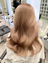 サンクマーケット 渋谷(cinq MARKET)&nbsp;渋谷ダブルカラーハイトーンカラーミルクティーベージュ韓国