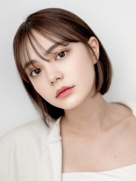 エミュー 大船店(emue) 大船駅ワンカラーブリーチなしダブルカラーオリーブブラウン30代