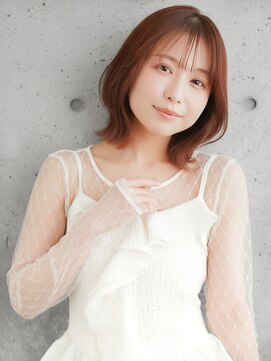 ニューヨークニューヨーク 寝屋川店(NYNY) 切りっぱなしボブ/ミルクティーベージュ/外はねボブ/レイヤー