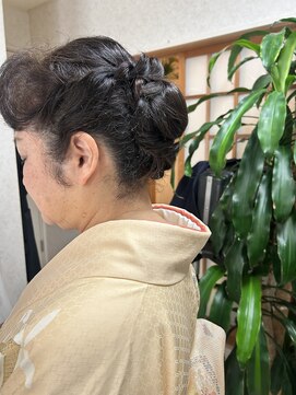 ヘアアップ＆訪問着
