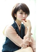 肩上ボブ大人可愛いボブひし形ボブアッシュベージュ