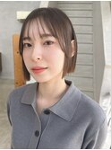 切りっぱなしボブ
