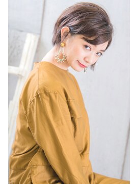 ネオリーブ ジューク 日吉店(Neolive JuQ) 【stylist畠山】トップふんわりレイヤーショート　グレイカラー