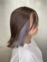 アンダーバーホワイトモデ 河内長野(_WHITE mode)&nbsp;☆インナーカラー　グレイジュ　　河内長野×千代田