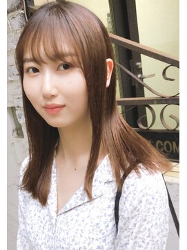 ナナカバイミーツハンド(nana.ca by meetsHAND) サラツヤロング × 明日香ちゃん風ストレート