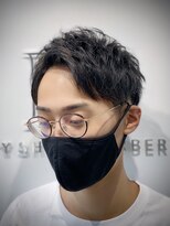 リバティシェアバーバー 銀座(LIBERTY SHARE BARBER) アップバングナチュラルショート/ツーブロック/刈り上げ