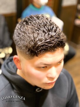 ヒロギンザ 横浜店(HIRO GINZA) 濡れパンスキンフェード