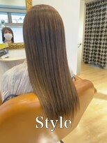 ミュゼドゥアートシエル(Musee du Art ciel)&nbsp;【髪質改善】クリスタル縮毛矯正&オリーブグレー