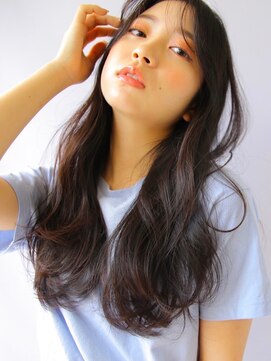 ソヨン さいたま新都心店(SOYON) ダークグレージュ かきあげバング ロングレイヤー