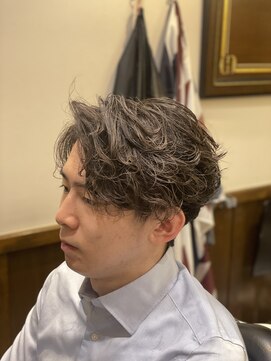 ヒロギンザバーバーショップ 神楽坂店(HIRO GINZA BARBER SHOP) ツーブロックパーマスタイル