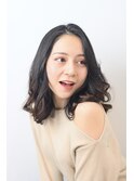 【Article二子玉川】ミディアム外ハネウェーブ