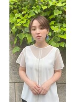 ロンド レグリーズ 立川(Lond leglise)&nbsp;ショート×顔周り×前髪×シルキーベージュ×グレージュカラー