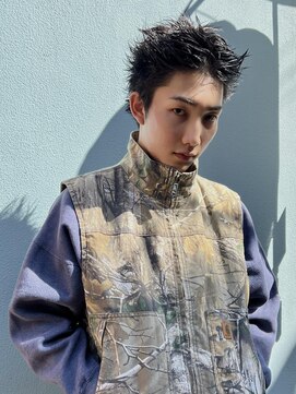 ヒュージ 三軒茶屋(huge) ニュアンスパーマ/メンズカット/スパイキーショート