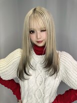 ディーン 栄店(DEAN)&nbsp;ミルクティーベージュダブルカラーインナーカラーケアブリーチ