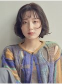 くすみベージュ/暖色/小顔カット/レイヤーボブ/10代20代30代