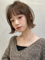 サイン 表参道(SIGN)&nbsp;韓国ヘアーハッシュカットレイヤーカットグレージュブリーチ無し