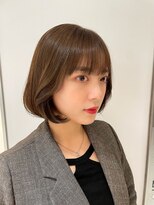 アピッシュ ギンザ(apish ginza)&nbsp;タンバルモリボブパーマ/ワンカールパーマ/ボブ/伸ばしかけ/nao