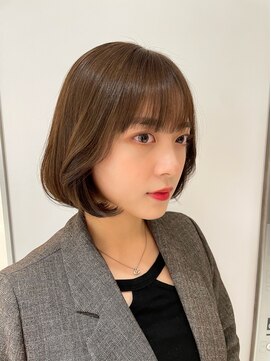 アピッシュ ギンザ(apish ginza) タンバルモリボブパーマ/ワンカールパーマ/ボブ/伸ばしかけ/nao