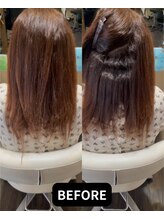 マルヘアデザイン 【30代】他店で縮毛矯正を失敗。。。4時間が無駄に…