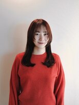 トッド(tod)&nbsp;ロングヘア/ボルドーカラー/ストレートパーマ/縮毛矯正