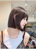 Cote 美髪/オリーブベージュ/セミディ/カットレイヤーボブ