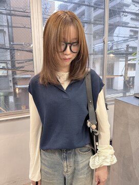 シアー(siar) ブリーチ無し　オリーブベージュ　オリーブカラー　ダブルカラー