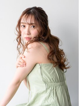 サロンズヘアー 倉敷西阿知店(SALONS HAIR) キャラメルブラウン×ラフウェーブ