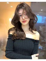 サイン 表参道(SIGN)&nbsp;韓国ヘアーハッシュカットレイヤーカットグレージュブリーチ無し