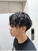 ツイストスパイラルパーマ　メンズサロン　マッシュカット　韓国